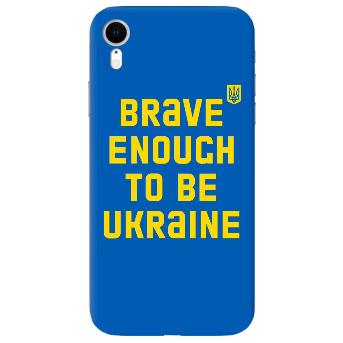 Чохол для Apple iPhone XR Brave enough to be Ukraine - фото 1