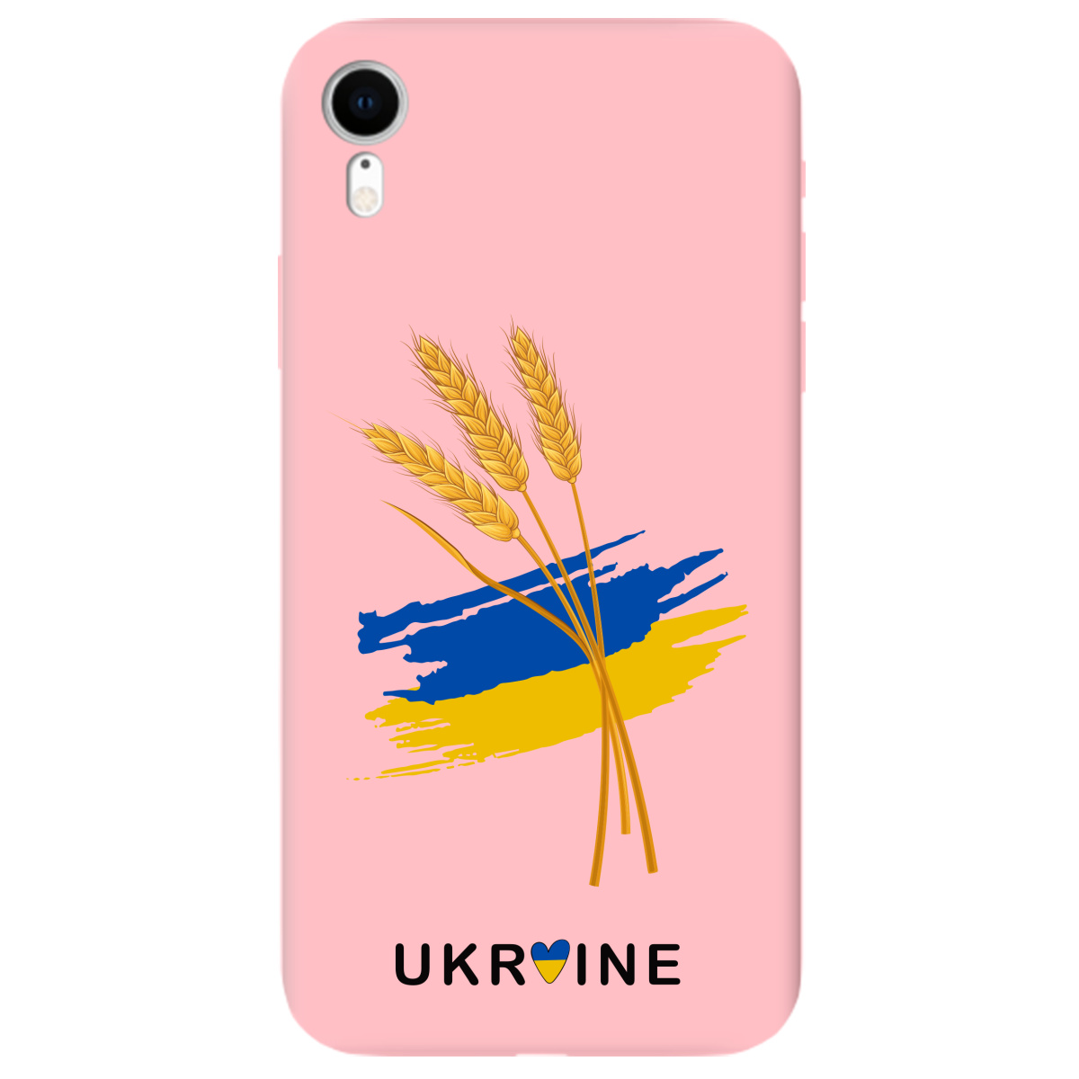 Чехол для Apple iPhone XR нежно-розовый матовый soft touch Spikelets - фото 1