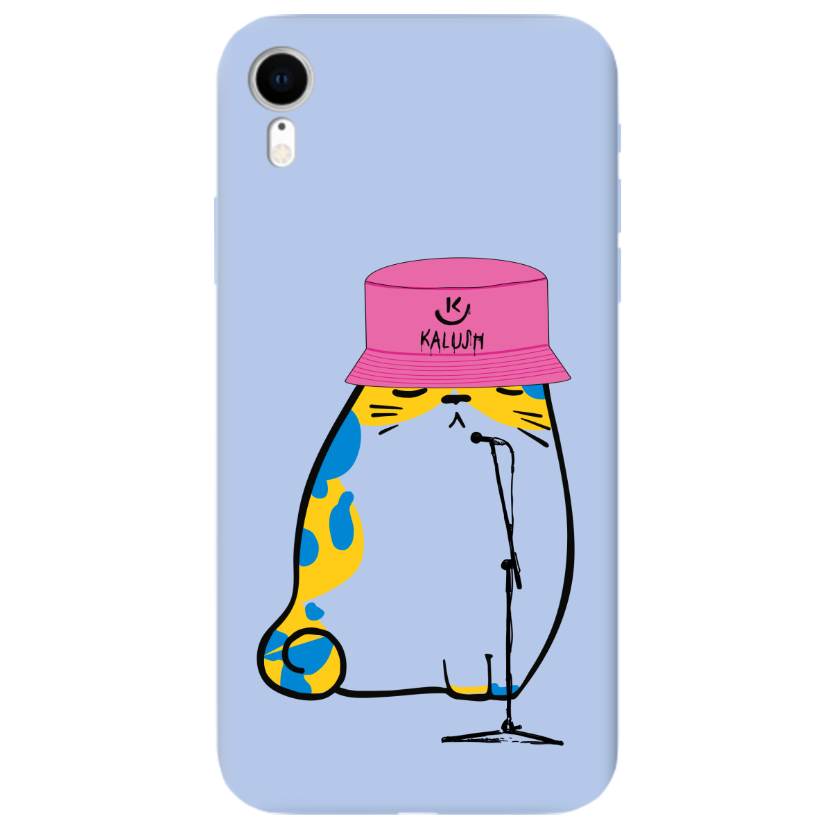 Чехол для Apple iPhone XR Нежно-голубой матовый soft touch Kalush - фото 1