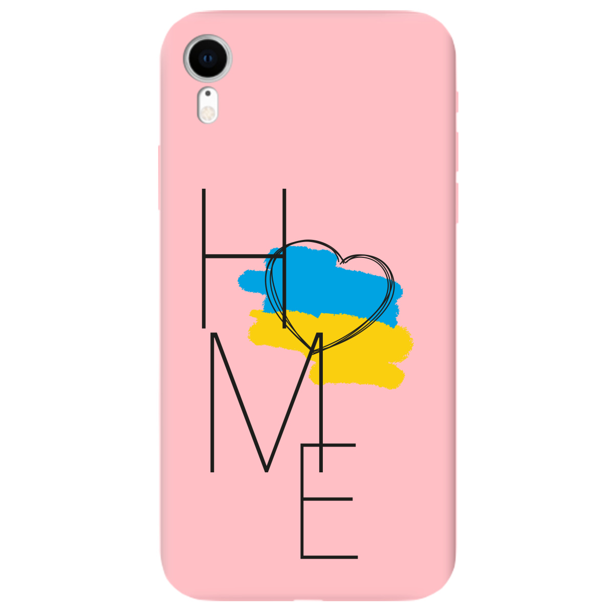 Чехол для Apple iPhone XR нежно-розовый матовый soft touch Home - фото 1