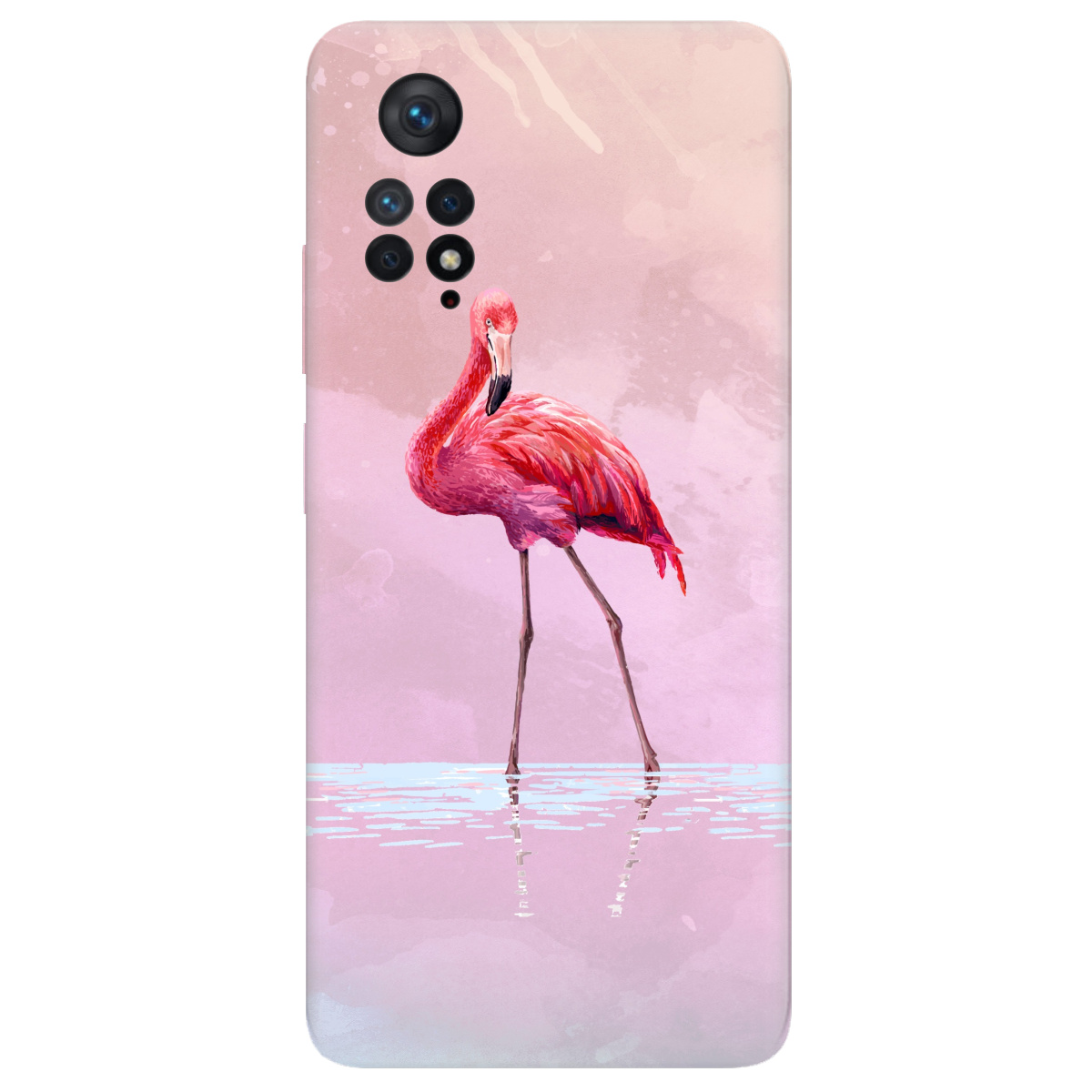 Чехол для Xiaomi Redmi Note 11 Pro Flamingo - фото 1