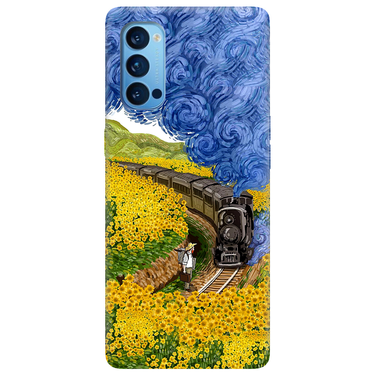 Чехол для Oppo Reno 4 Pro 5G Train - фото 1