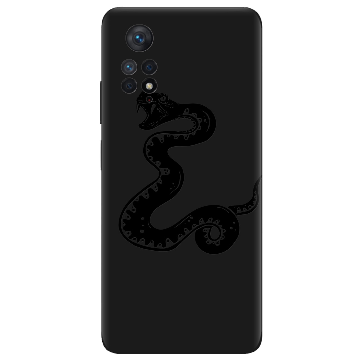 Чехол для Xiaomi Redmi Note 11 Pro черный матовый soft touch Сobra - фото 1