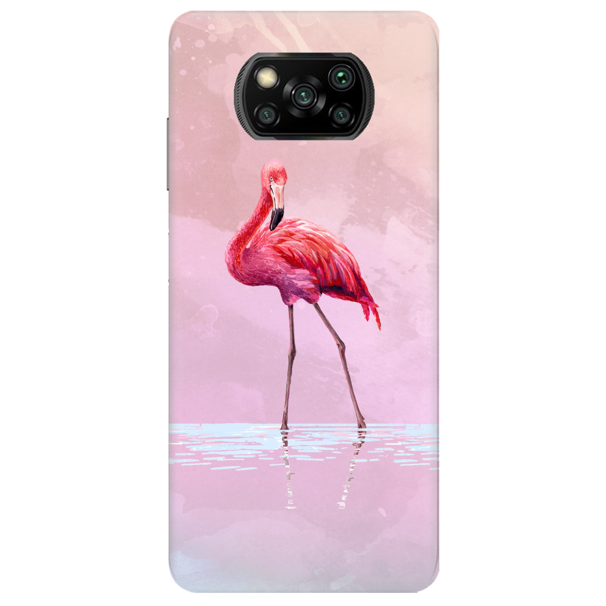 Чехол для Xiaomi Poco X3 Flamingo - фото 1