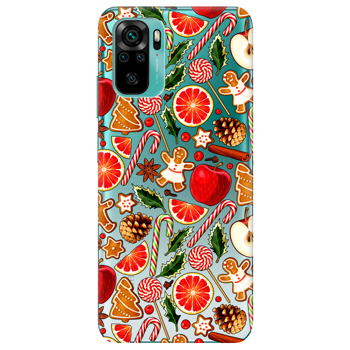 Чехол для Xiaomi Redmi Note 10 4G Christmas spices - фото 1