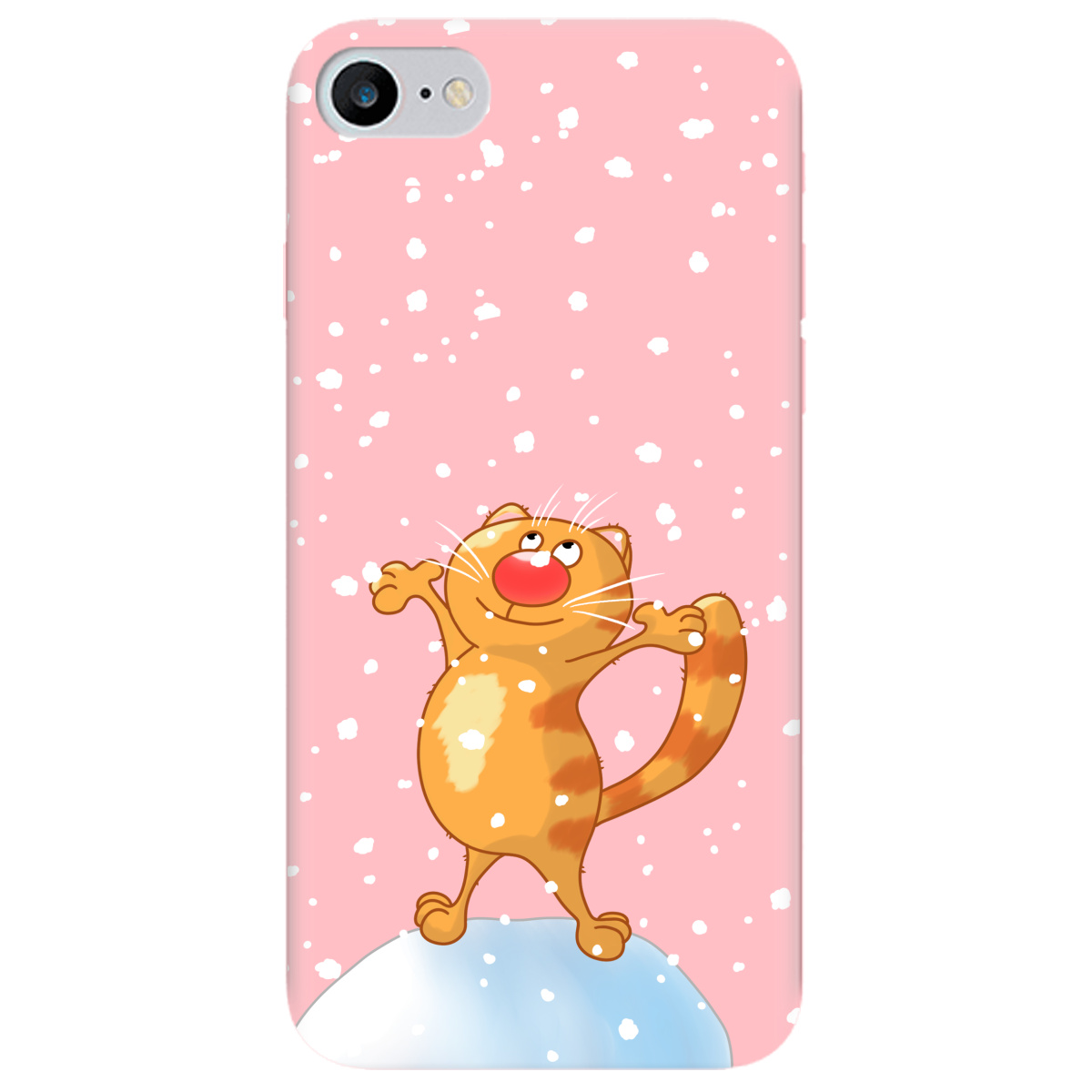 Чохол для Apple iPhone SE 2020 ніжно-рожевий матовий soft touch By Happy - фото 1