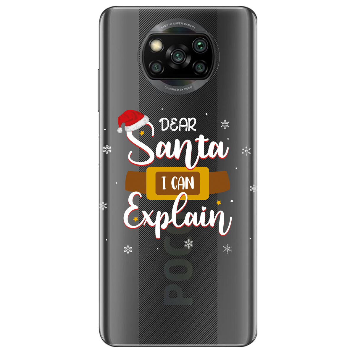 Чехол для Xiaomi Poco X3 Dear Santa - фото 1