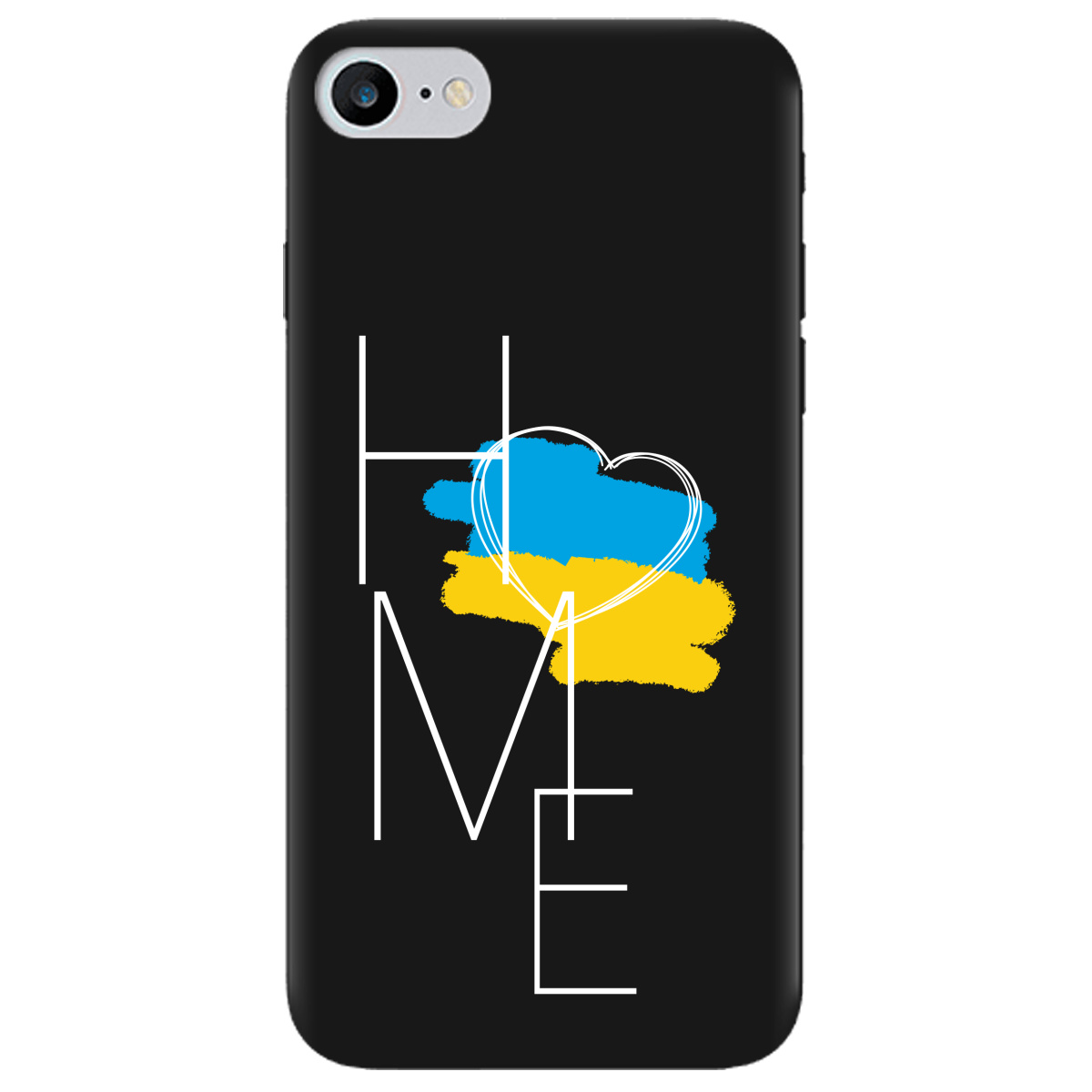 Чехол для Apple iPhone SE 2020 черный матовый soft touch Дім - фото 1