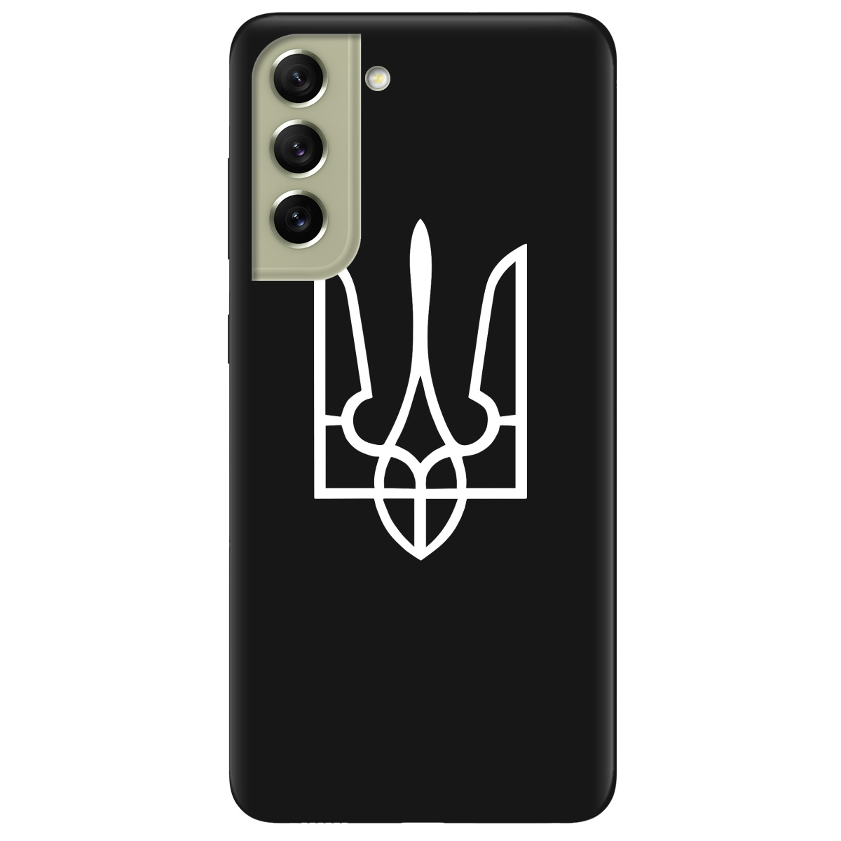 Чехол для Samsung Galaxy S21 FE черный матовый soft touch Gerb - фото 1