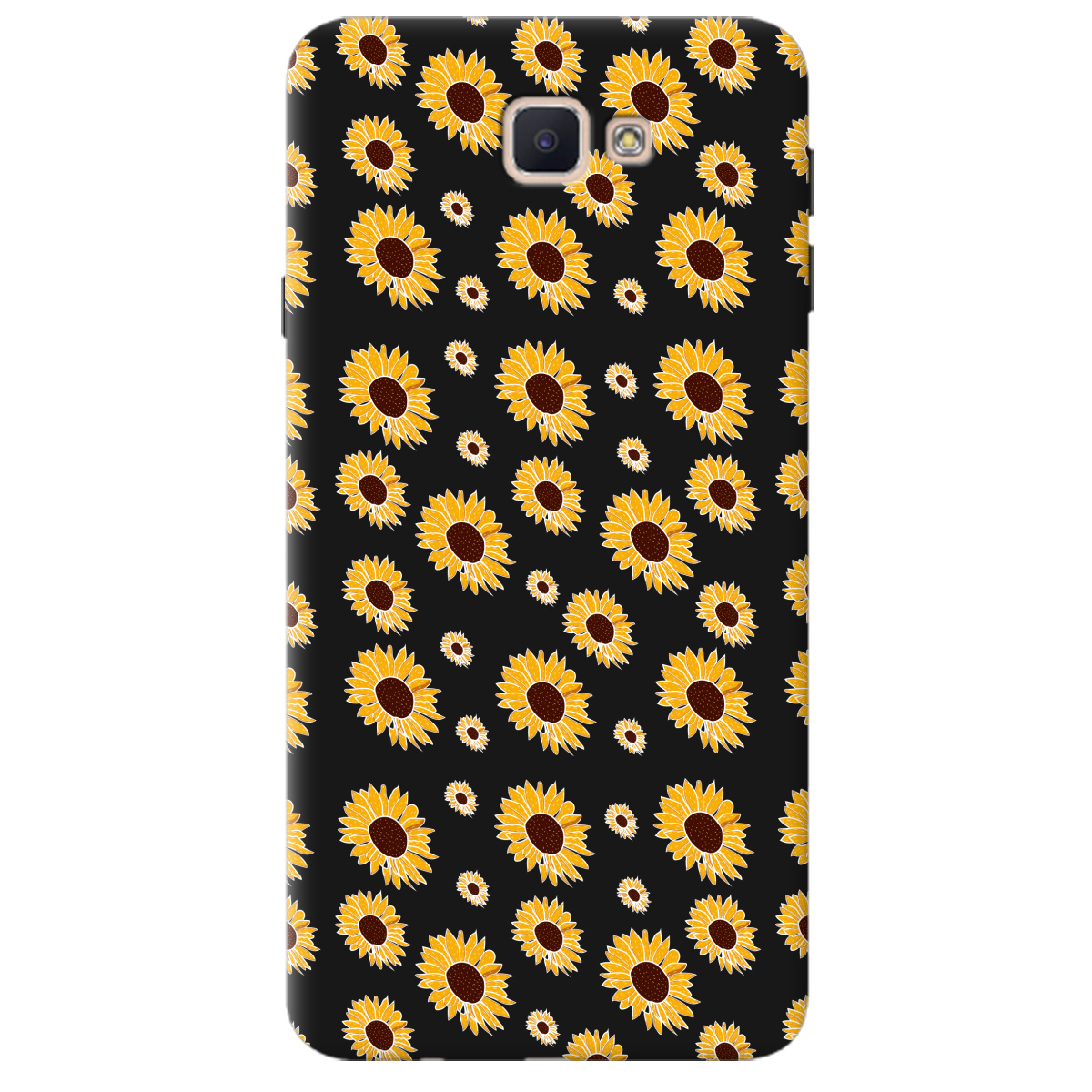 Чохол для Samsung Galaxy J7 Prime чорний матовий soft touch Sunflower - фото 1