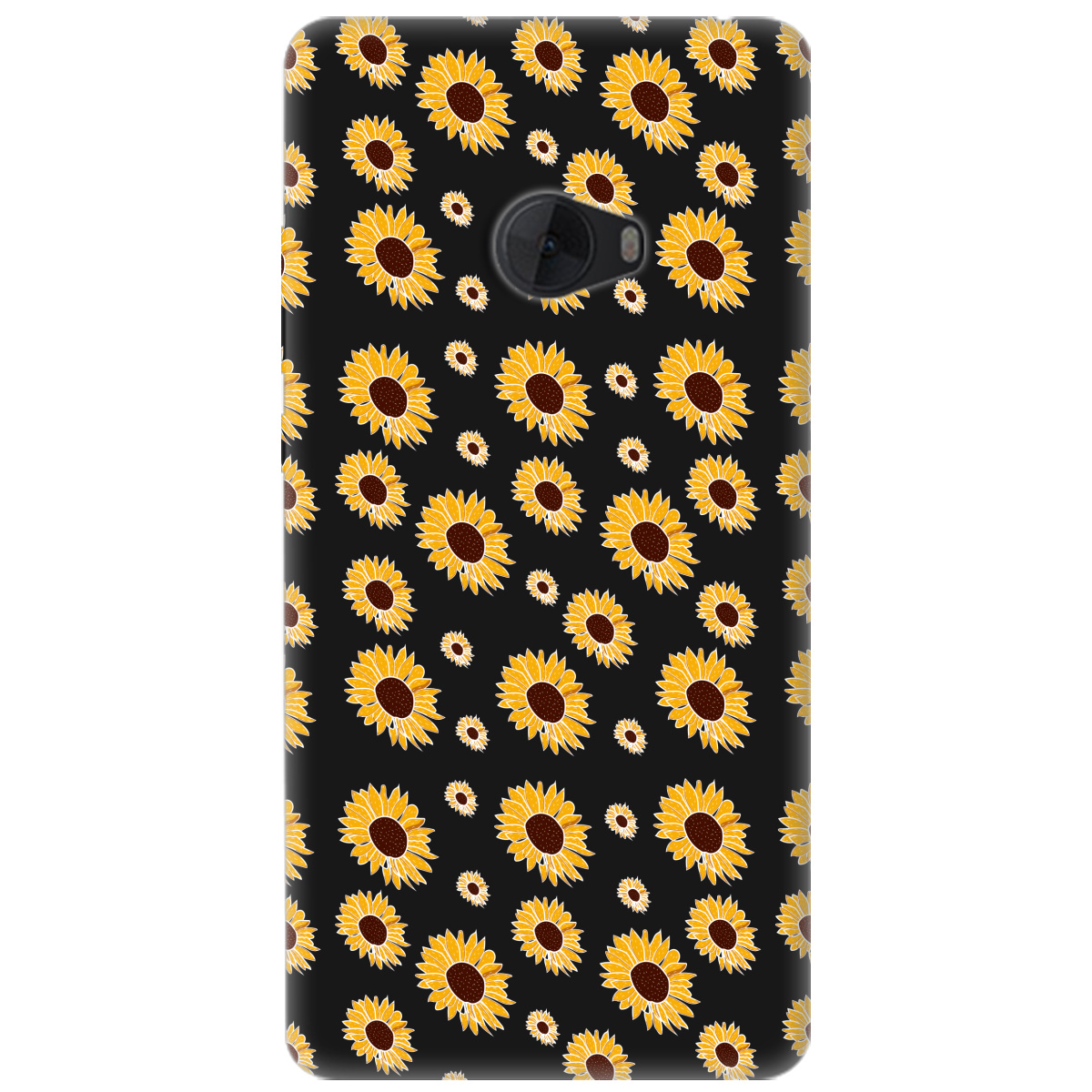 Чохол для Xiaomi Mi Note 2 чорний матовий soft touch Sunflower - фото 1