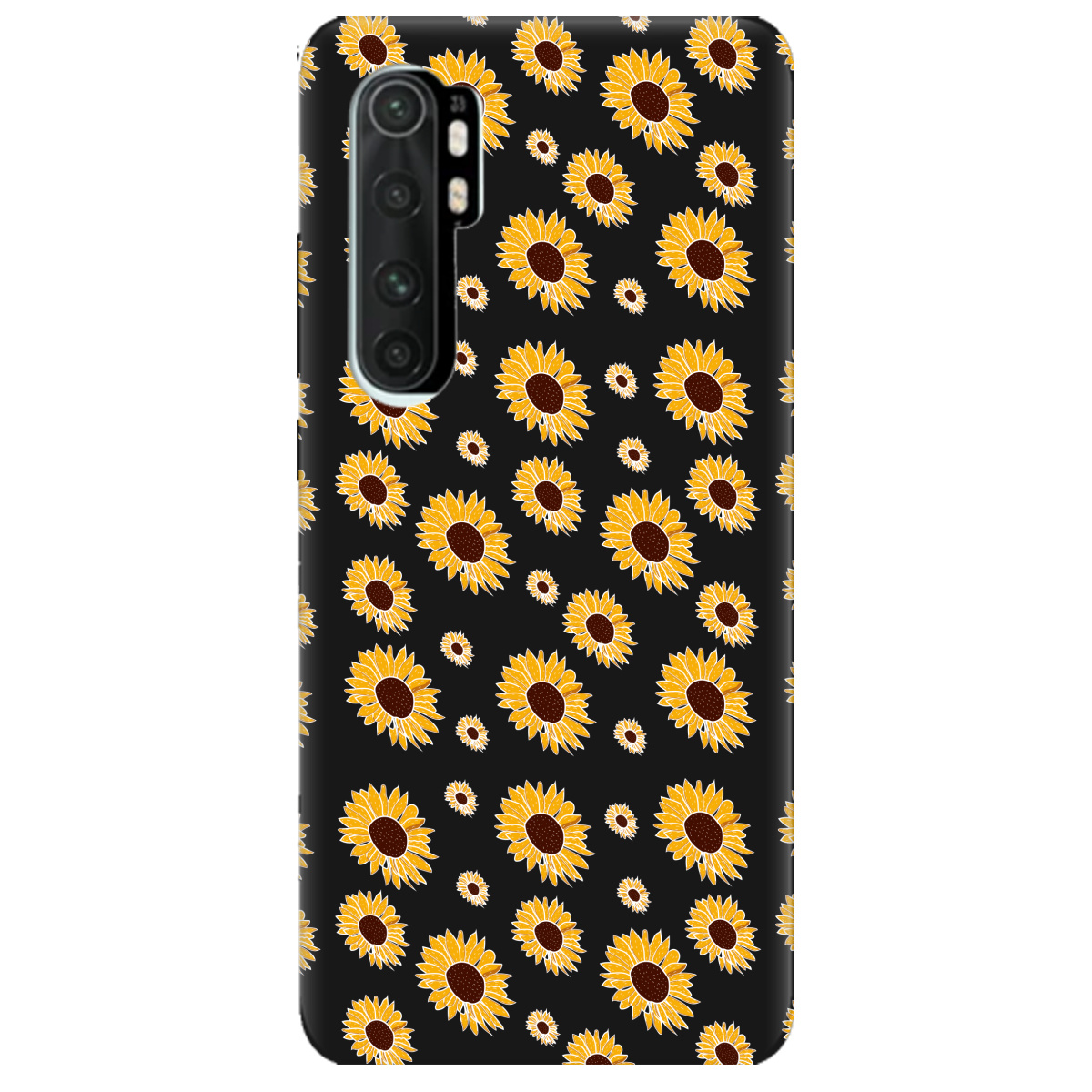Чохол для Xiaomi Mi Note 10 Lite чорний матовий soft touch Sunflower - фото 1