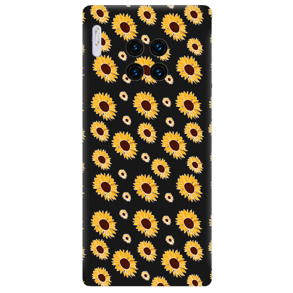 Чехол для Huawei Mate 30 Pro черный матовый soft touch Sunflower - фото 1