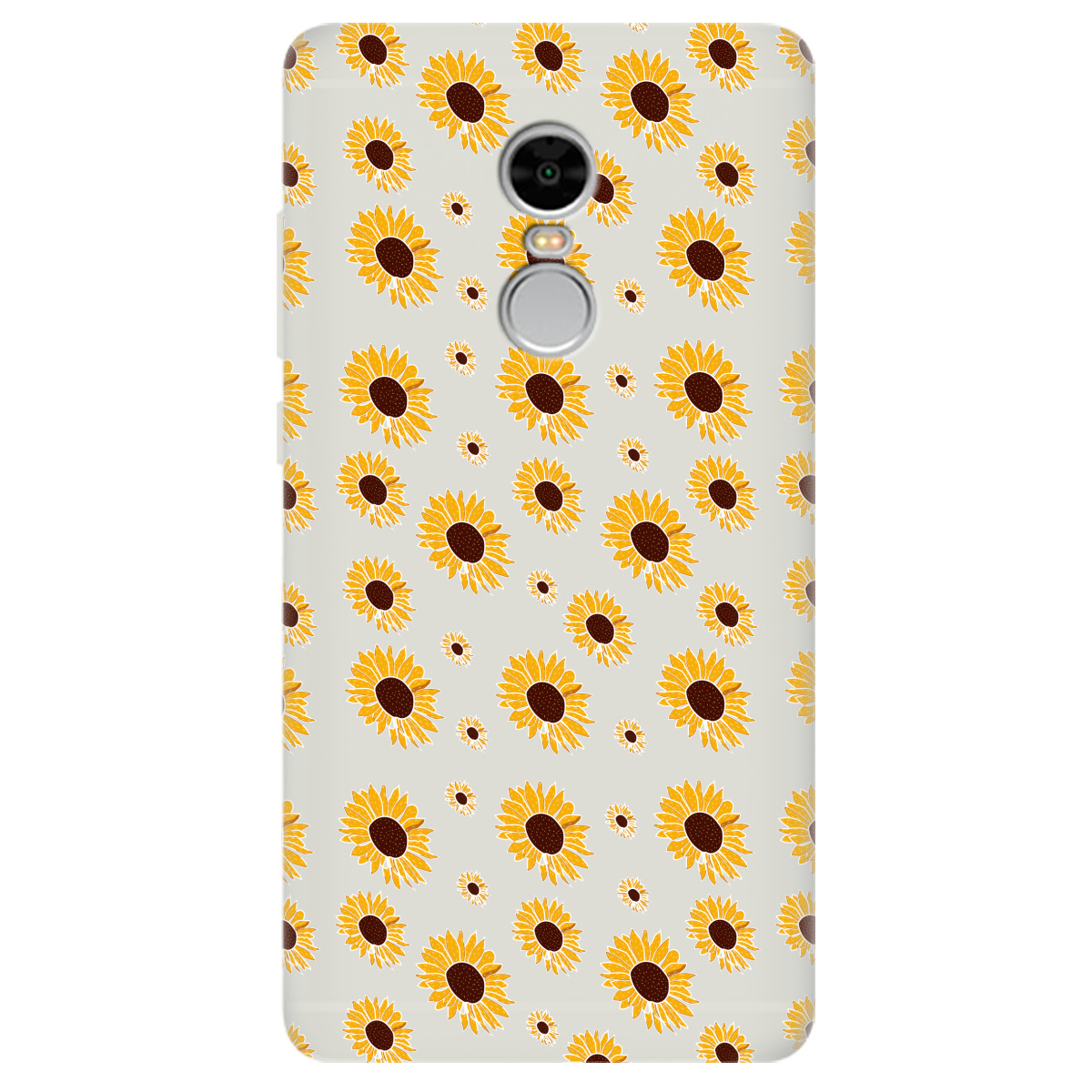 Чехол для Xiaomi Redmi Note 4 полупрозрачный матовый soft touch Sunflower - фото 1