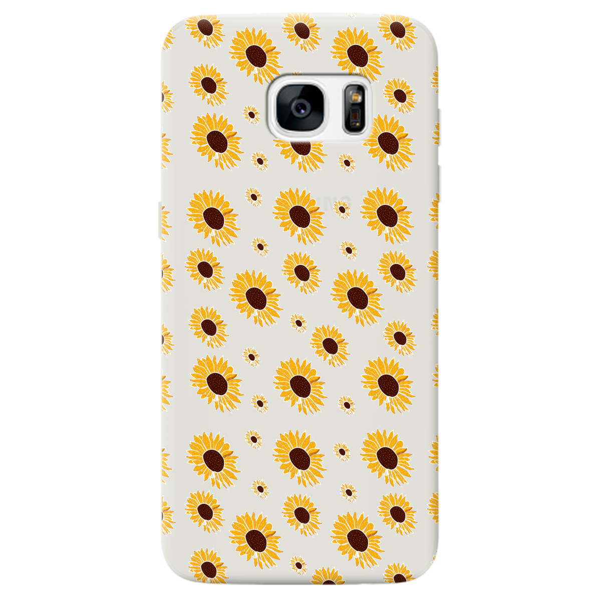 Чохол для Samsung Galaxy S7 Edge напівпрозорий матовий soft touch Sunflower - фото 1