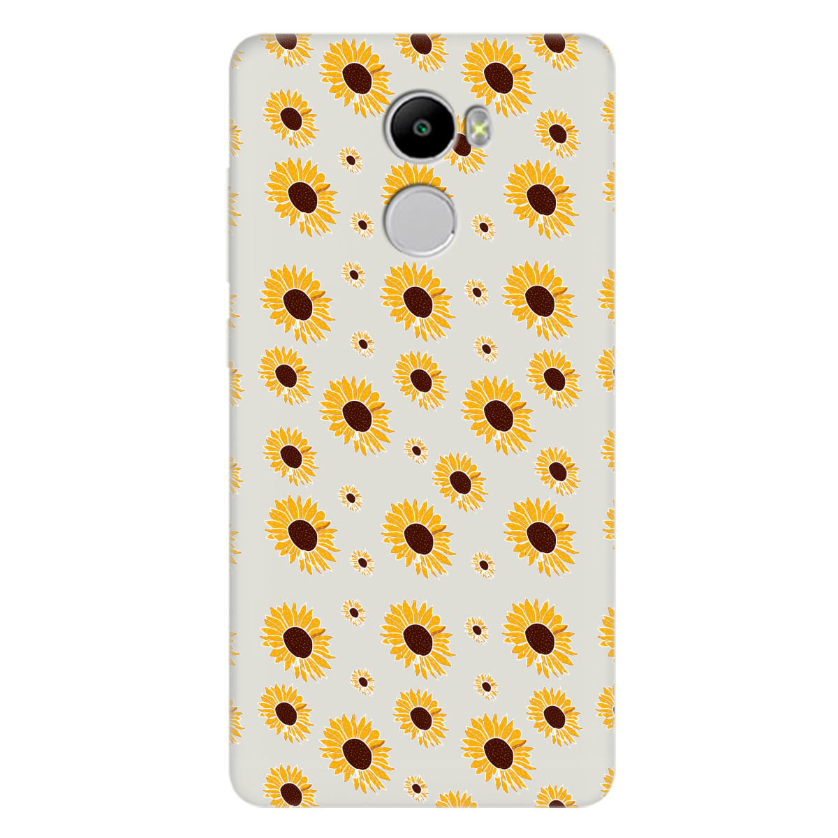 Чехол для Xiaomi Redmi 4 полупрозрачный матовый soft touch Sunflower - фото 1