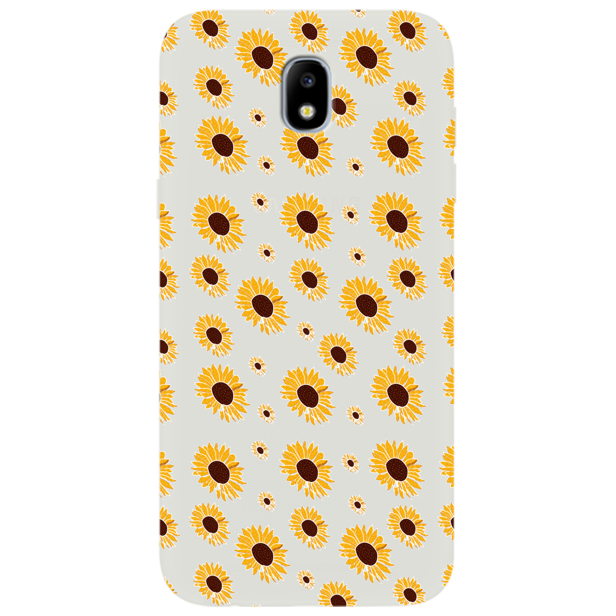 Чехол для Samsung Galaxy J5 2017 полупрозрачный матовый soft touch Sunflower - фото 1