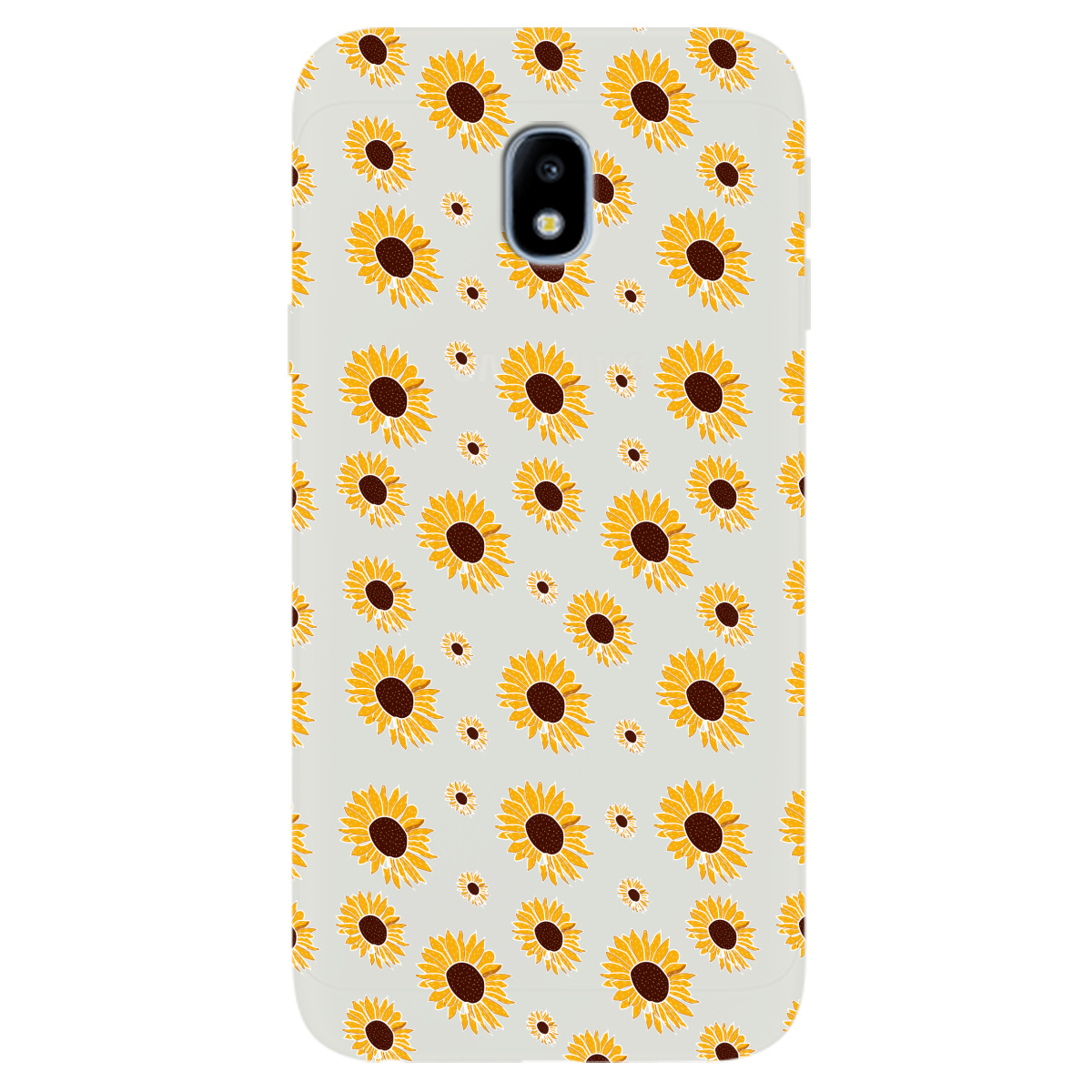 Чохол для Samsung Galaxy J3 2017 напівпрозорий матовий soft touch Sunflower - фото 1