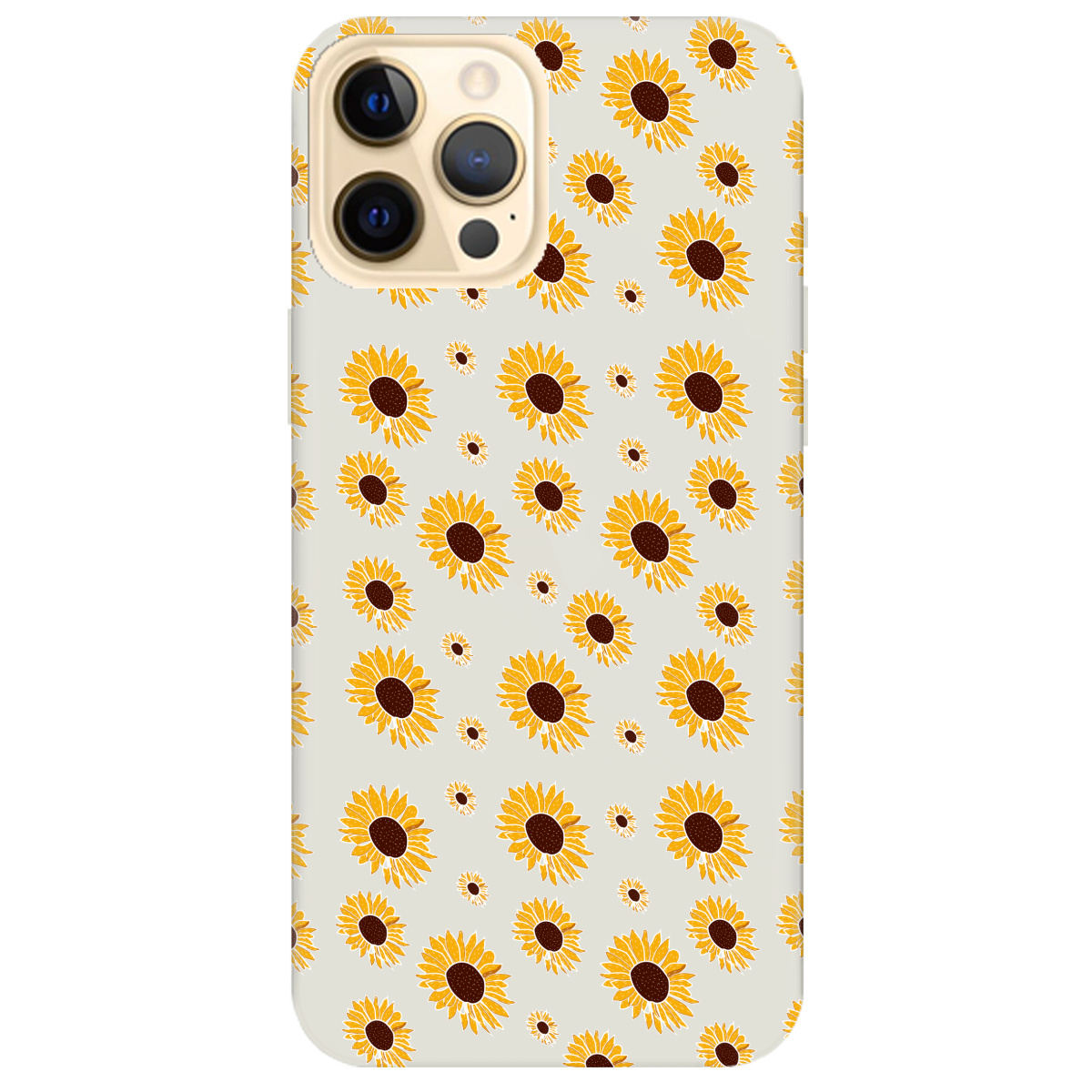Чохол для Apple iPhone 12 Pro напівпрозорий матовий soft touch Sunflower - фото 1