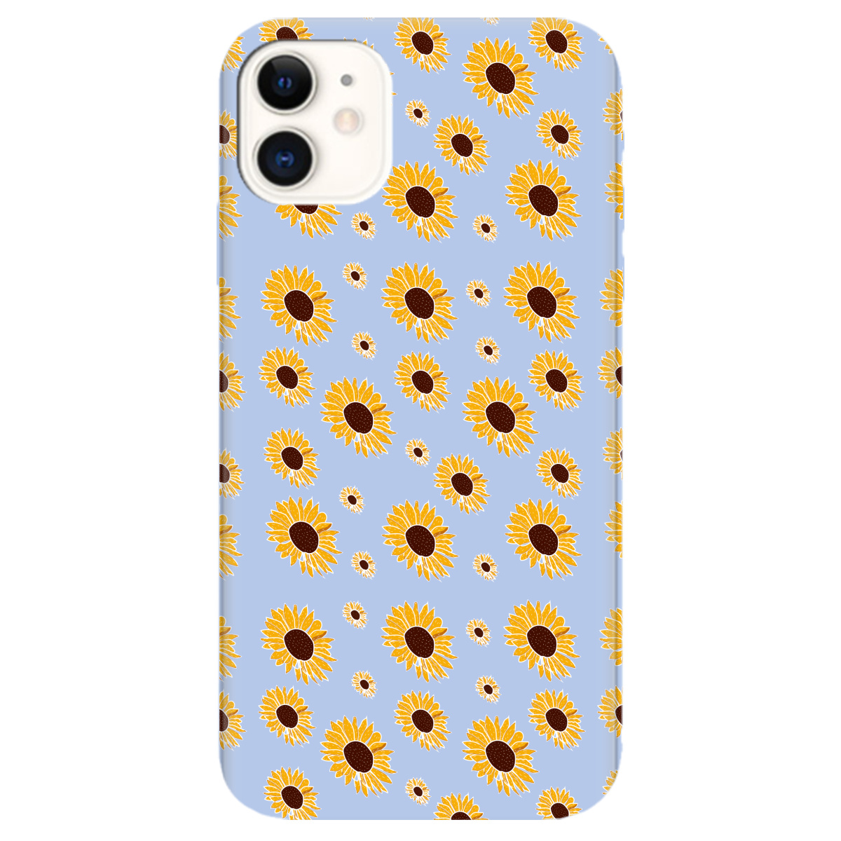 Чохол для Apple iPhone 11 ніжно-блакитний матовий soft touch Sunflower - фото 1