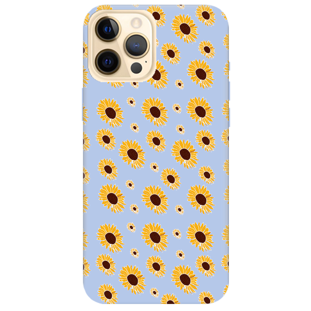 Чохол для Apple iPhone 12 Pro ніжно-блакитний матовий soft touch Sunflower - фото 1