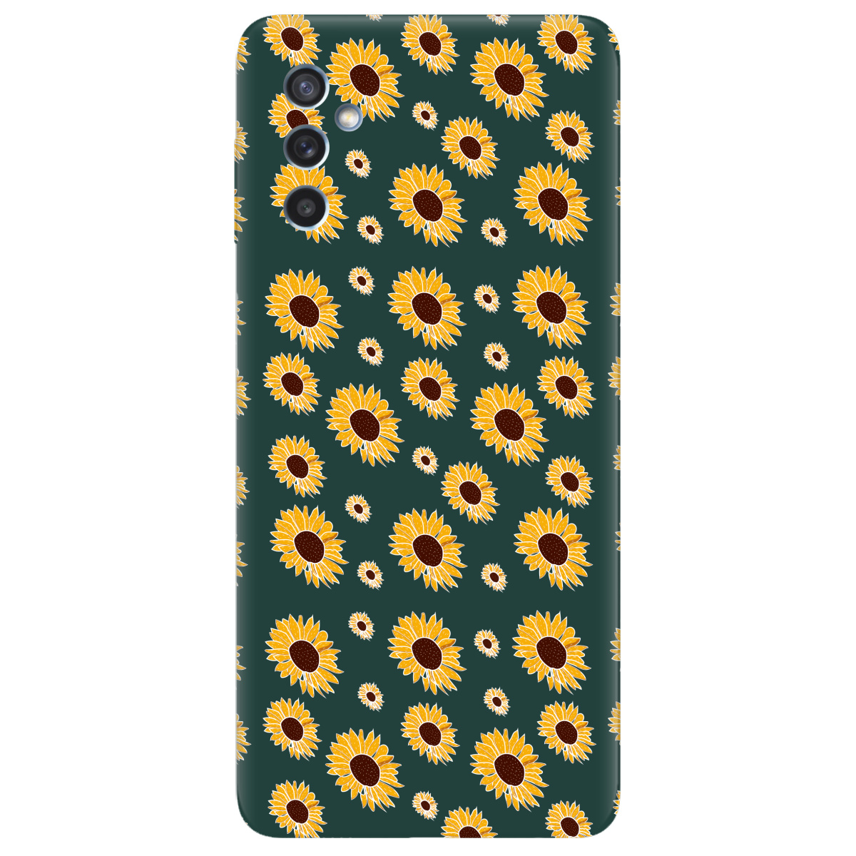 Чехол для Samsung Galaxy M52 темно-зеленый матовый soft touch Sunflower - фото 1