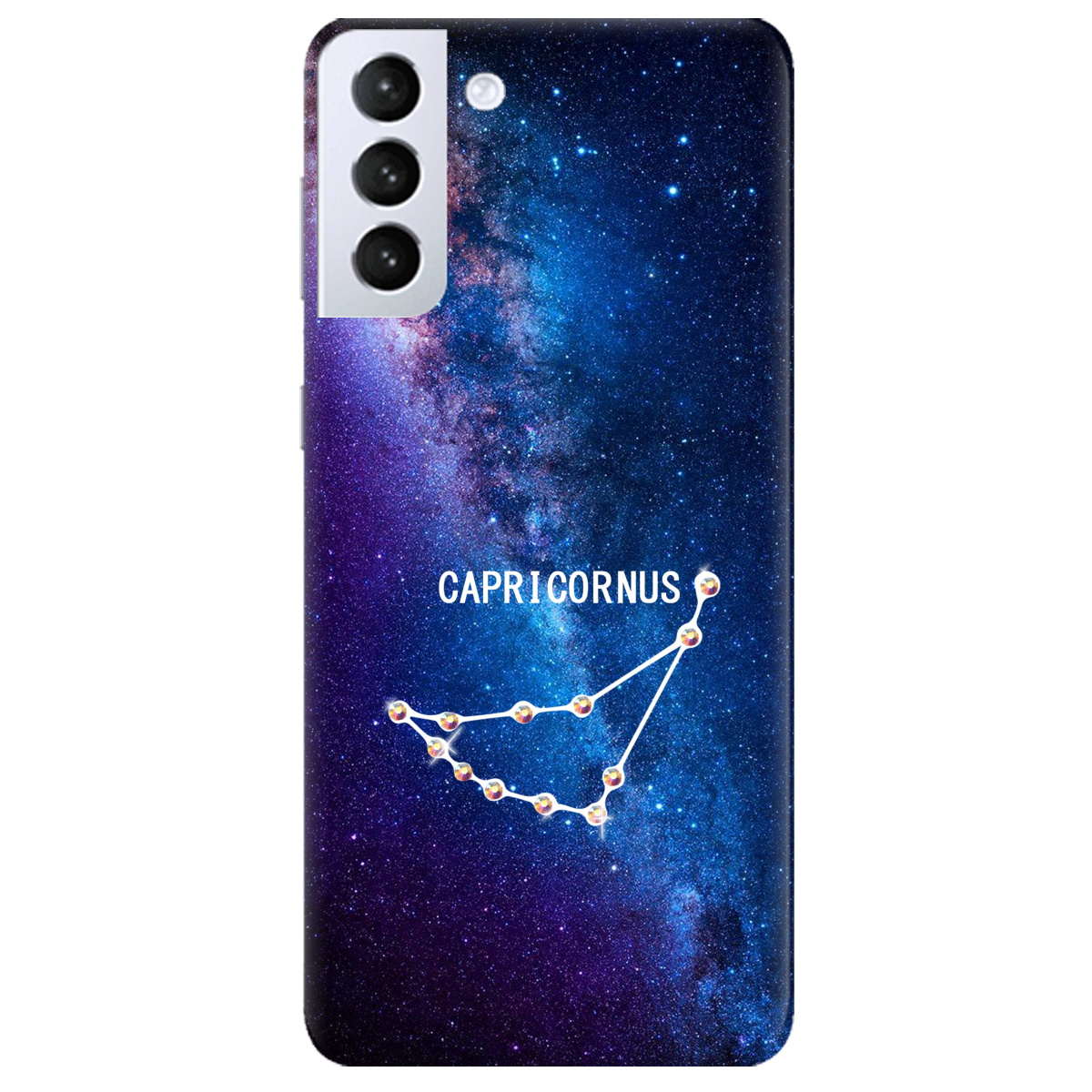 Чехол для Samsung Galaxy S21 Capriconus (Козерог) со сразами - фото 1
