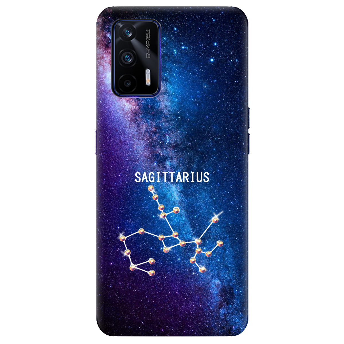 Чехол для Realme GT 5G Sagittarius (Стрелец) со стразами - фото 1