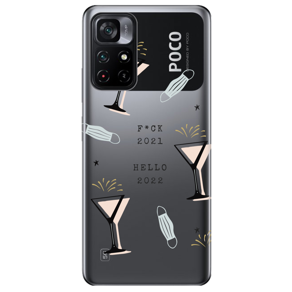 Чехол для Xiaomi Poco M4 Pro 5G Hello 2022 - фото 1