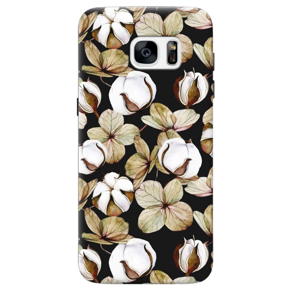 Чехол для Samsung Galaxy S7 Edge черный матовый soft touch Бавовна - фото 1