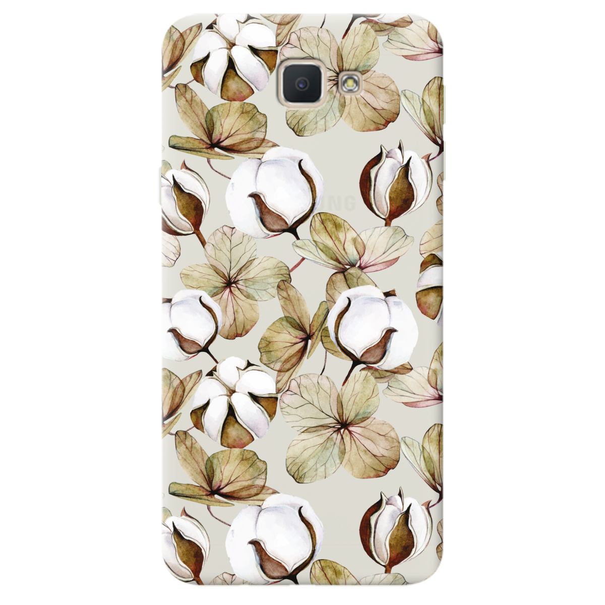 Чехол для Samsung Galaxy J5 Prime полупрозрачный матовый soft touch Бавовна - фото 1