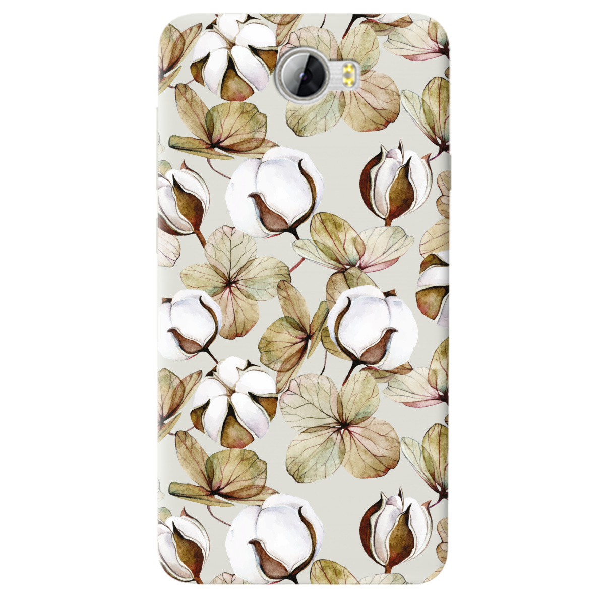 Чехол для Huawei Y5 II полупрозрачный матовый soft touch Бавовна - фото 1