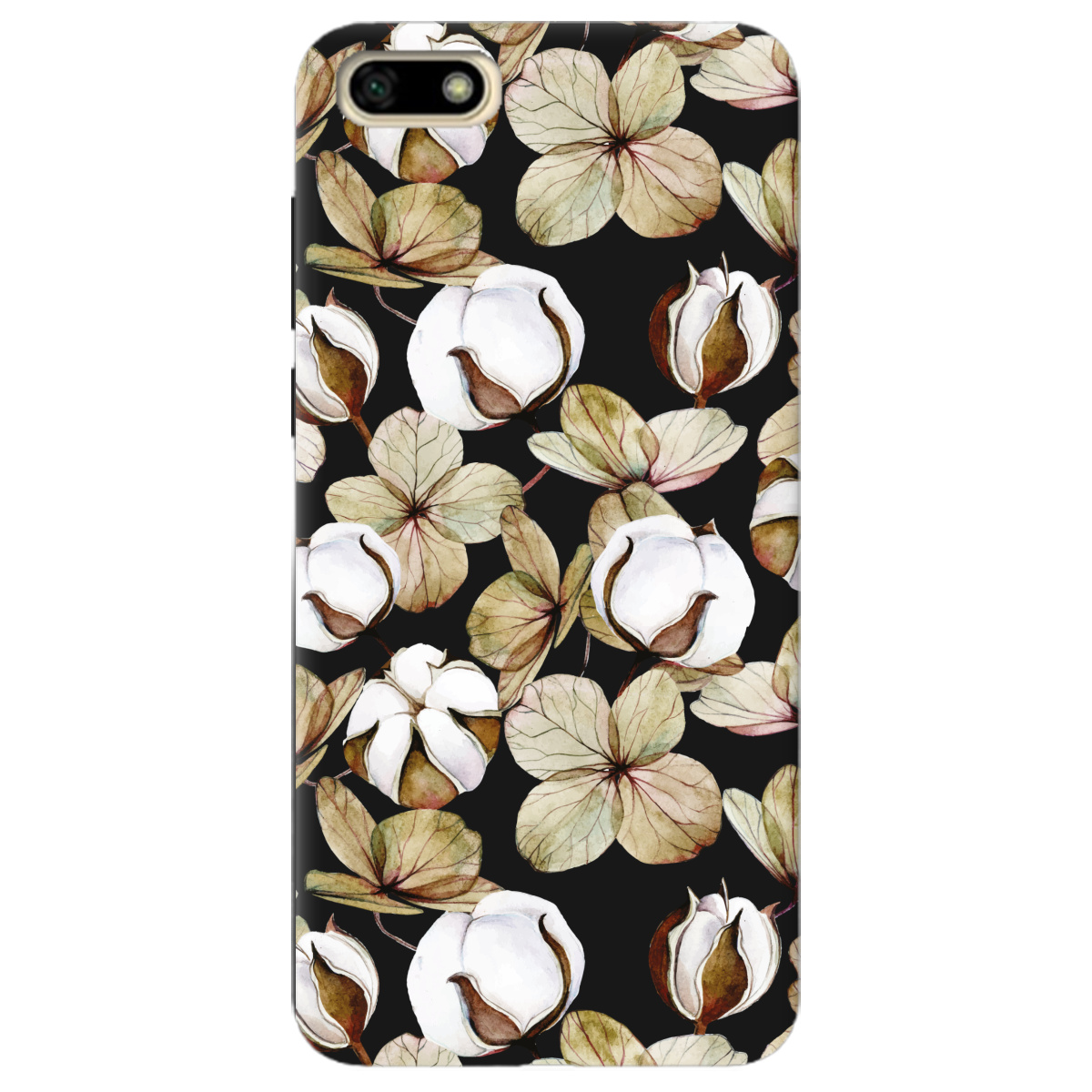 Чехол для Huawei Y5 2018 черный матовый soft touch Бавовна - фото 1