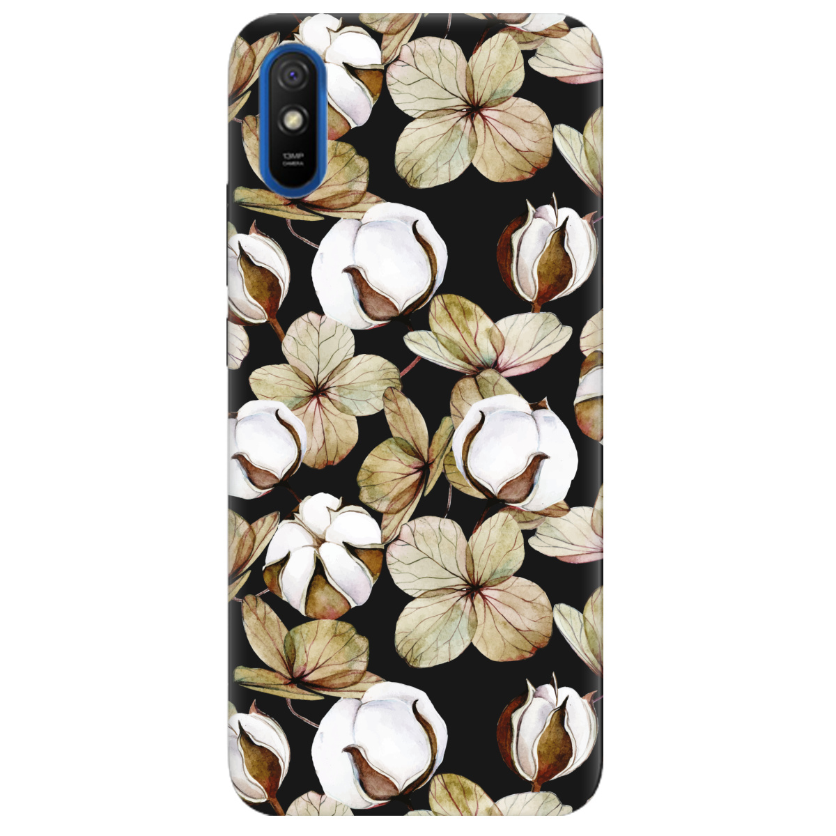 Чехол для Xiaomi Redmi 9i черный матовый soft touch Бавовна - фото 1