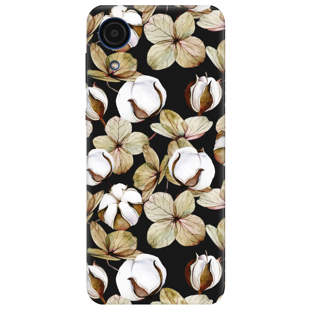 Чехол для Samsung Galaxy А03 Core черный матовый soft touch Бавовна - фото 1