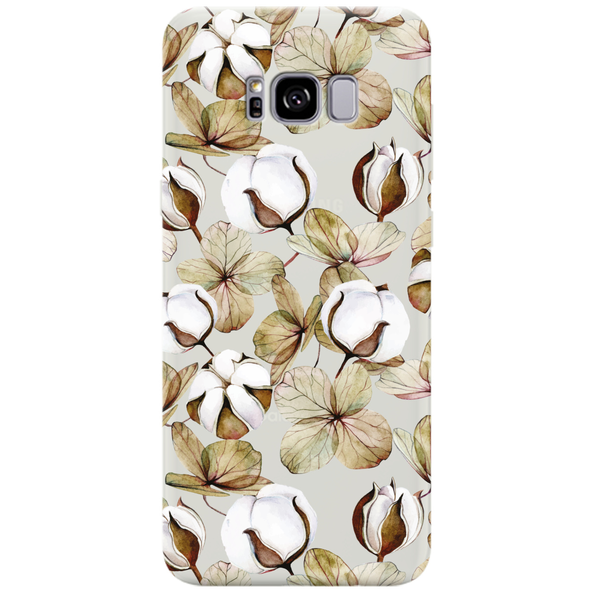 Чехол для Samsung Galaxy S8 Plus полупрозрачный матовый soft touch Бавовна - фото 1