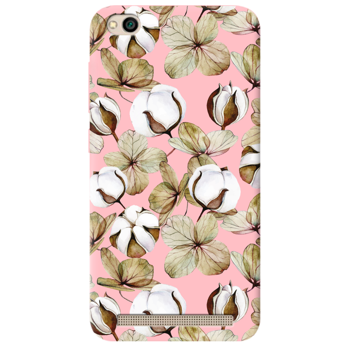 Чехол для Xiaomi Redmi 5A нежно-розовый матовый soft touch Бавовна - фото 1