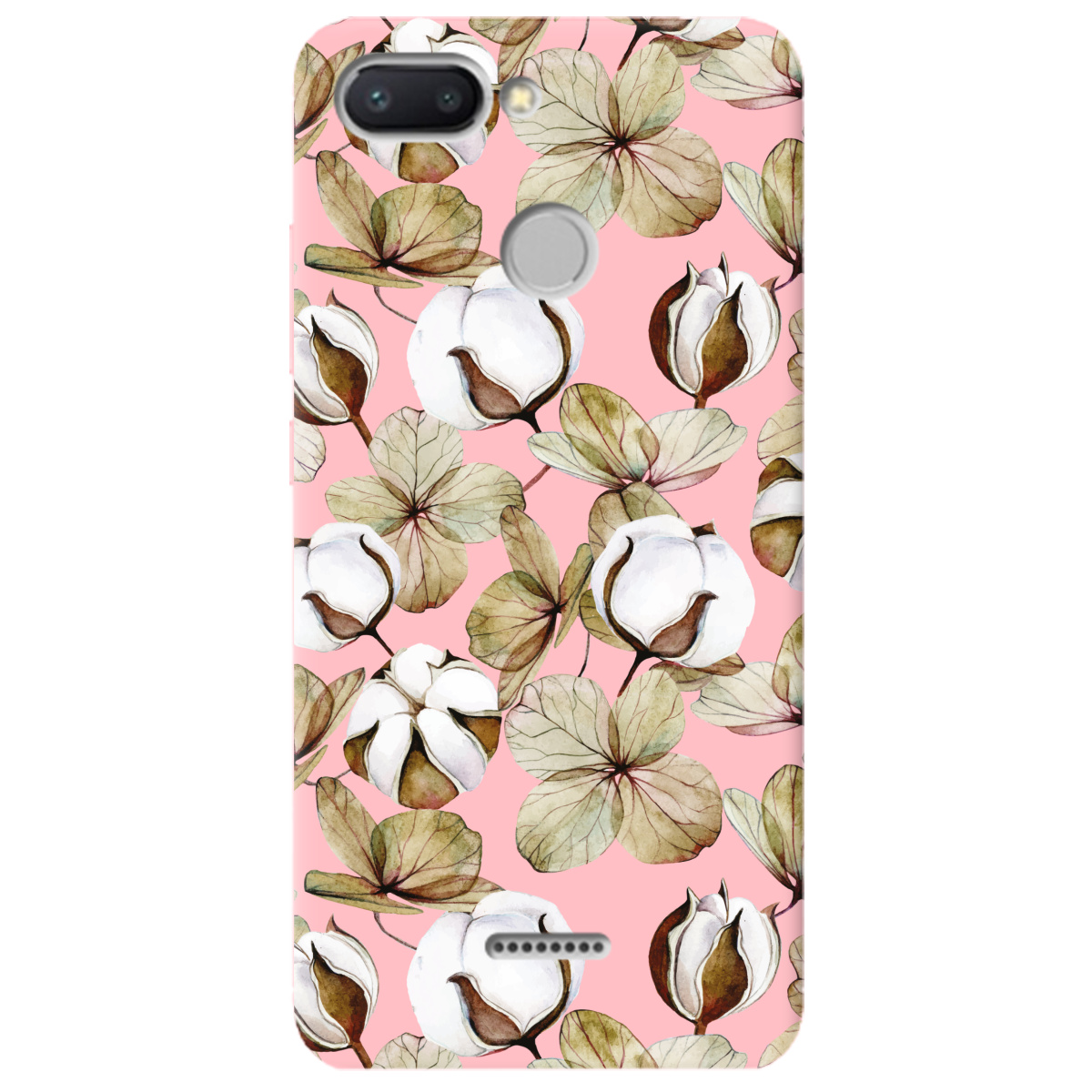 Чехол для Xiaomi Redmi 6 нежно-розовый матовый soft touch Бавовна - фото 1