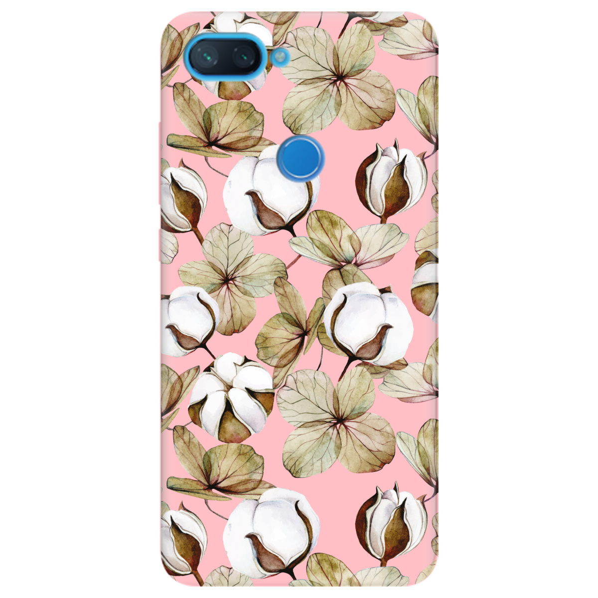 Чохол для Xiaomi Mi 8 Lite ніжно-рожевий матовий soft touch Бавовна - фото 1