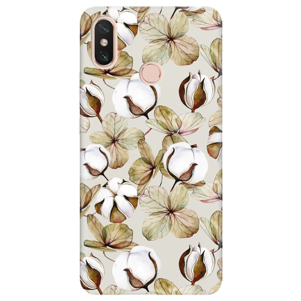 Чохол для Xiaomi Mi Max 3 напівпрозорий матовий soft touch Бавовна - фото 1