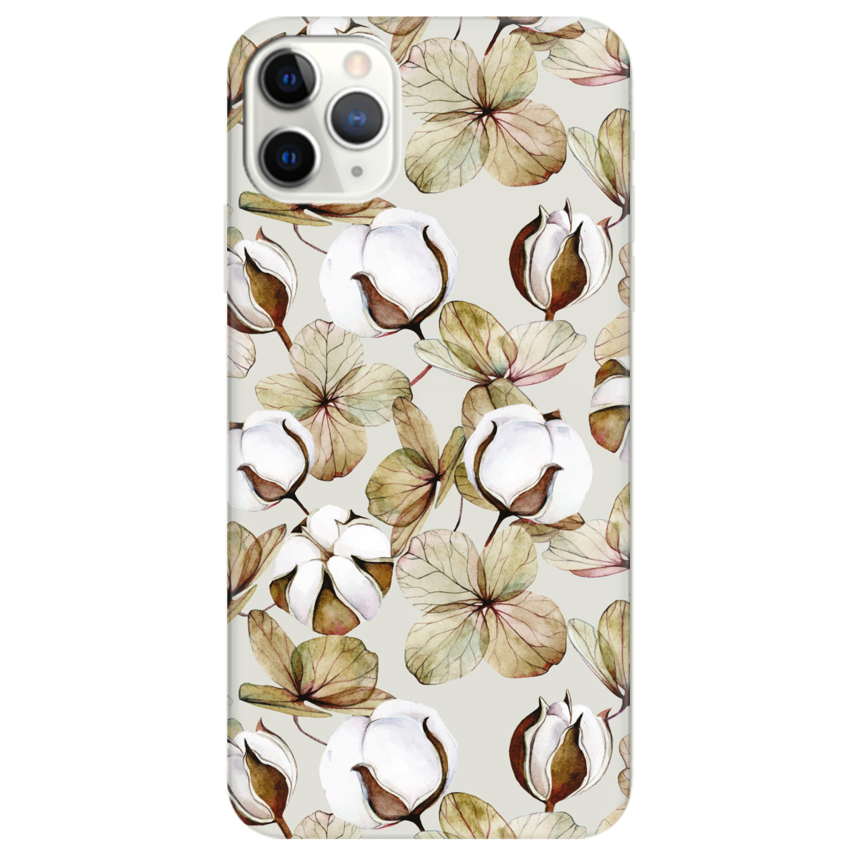 Чехол для Apple iPhone 11 Pro Max полупрозрачный матовый soft touch Бавовна - фото 1