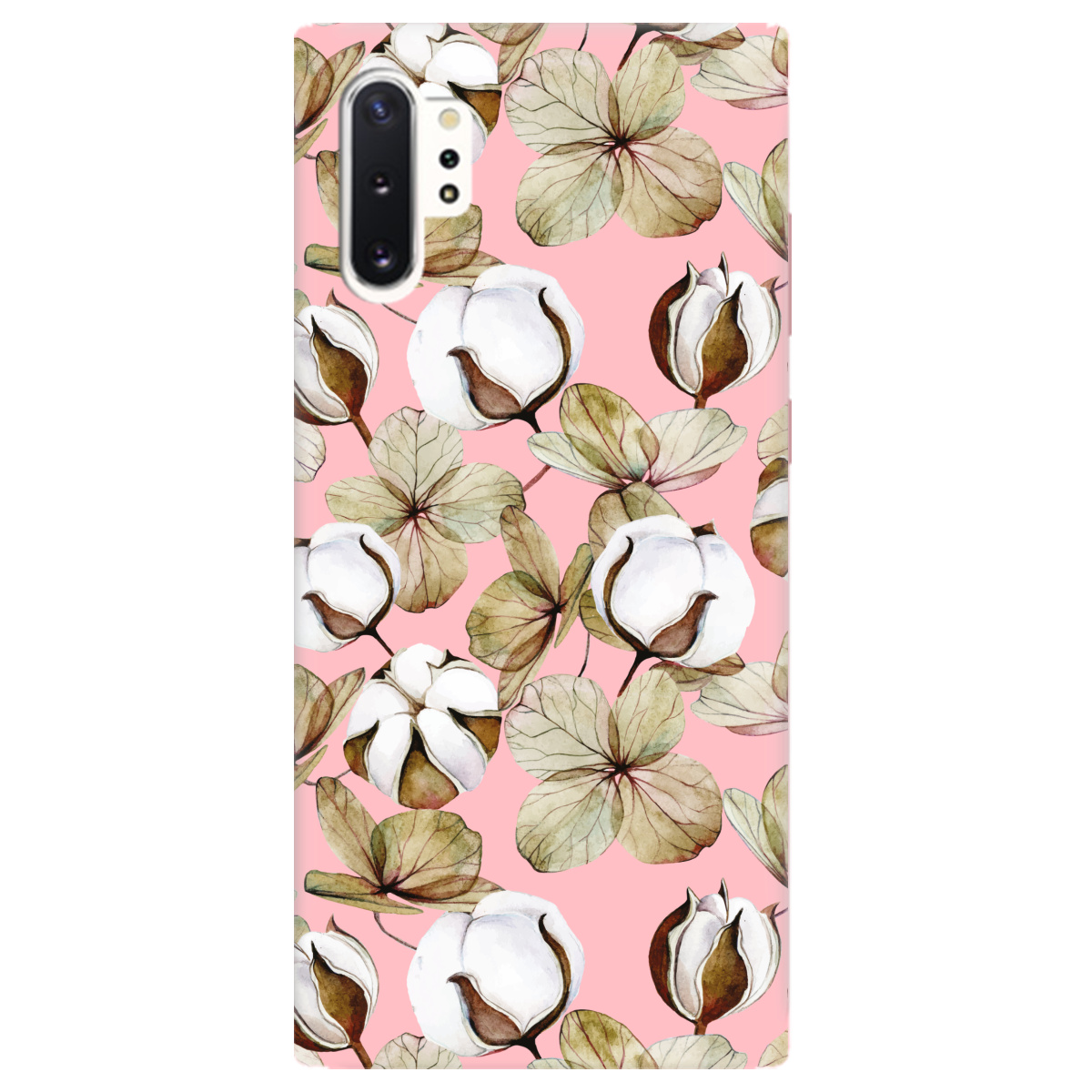 Чехол для Samsung Galaxy Note 10 Plus нежно-розовый матовый soft touch Бавовна - фото 1