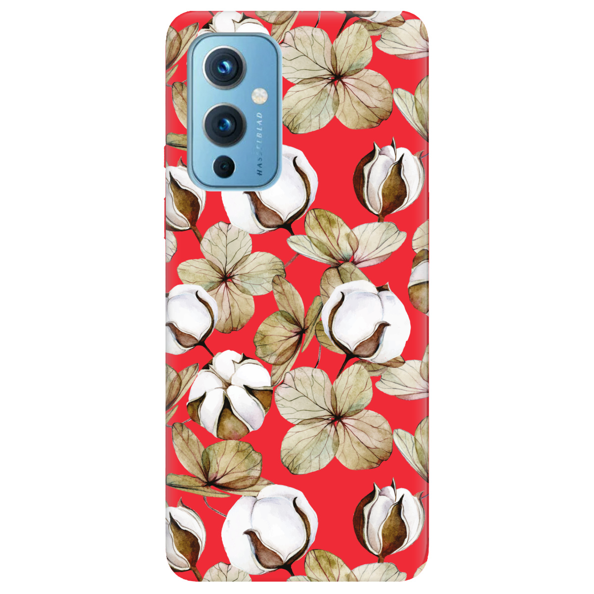 Чохол для OnePlus 9 яскраво-червоний матовий soft touch Бавовна - фото 1