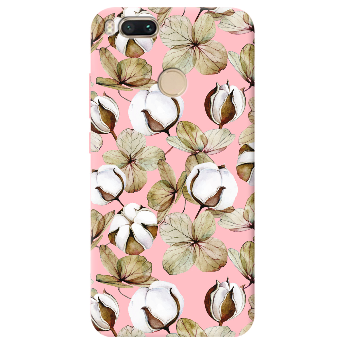 Чехол для Xiaomi Mi A1 нежно-розовый матовый soft touch Бавовна - фото 1