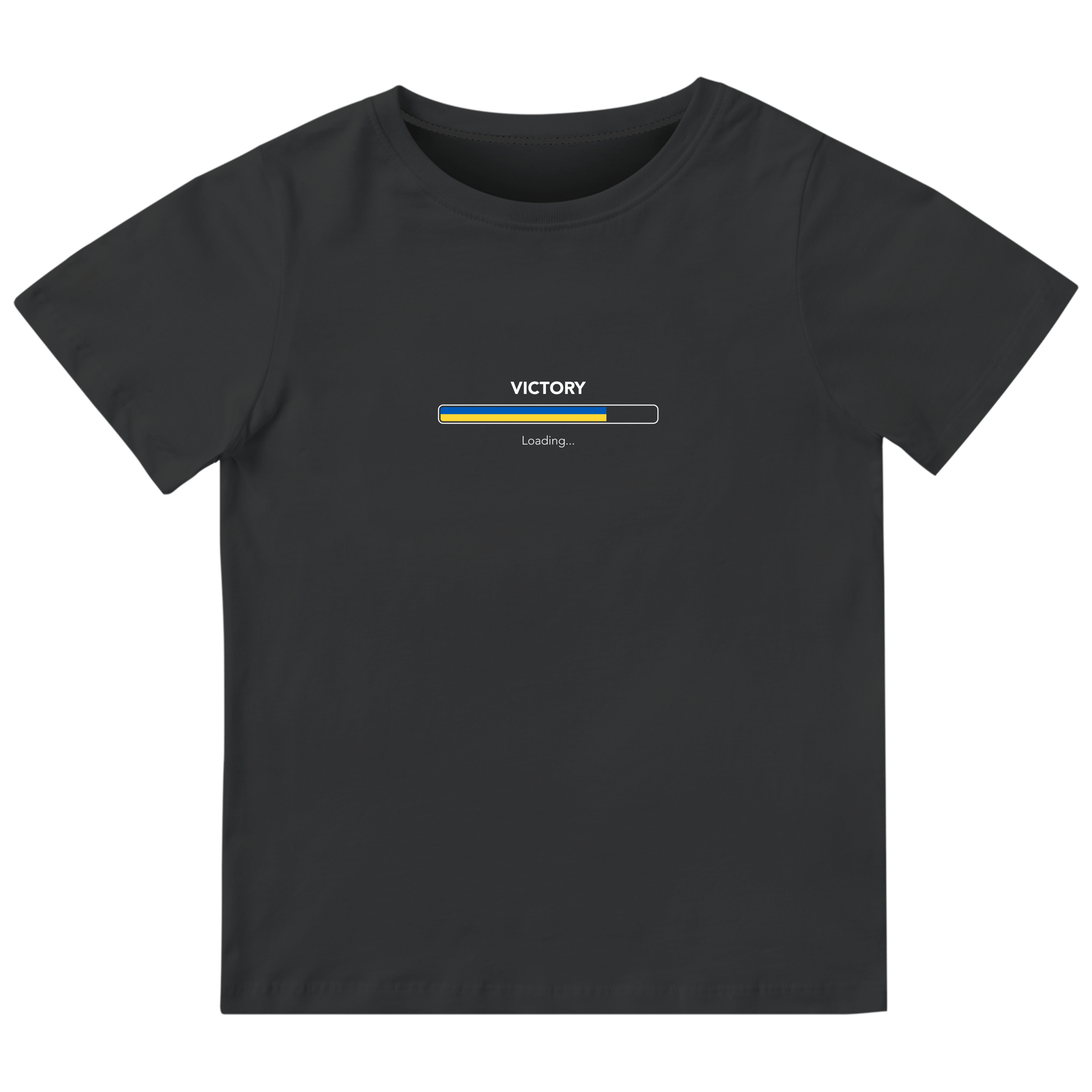 Футболка детская чёрная хлопок/эластан Victory loading 116 - фото 1