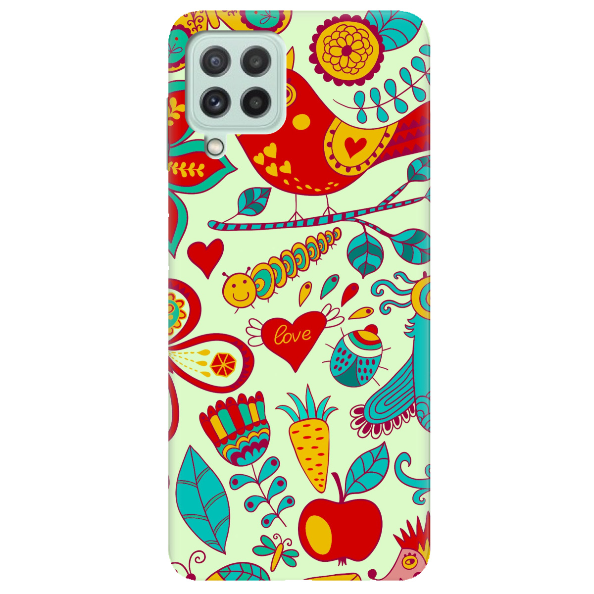 Чехол для Samsung Galaxy A22 4G Birds - фото 1