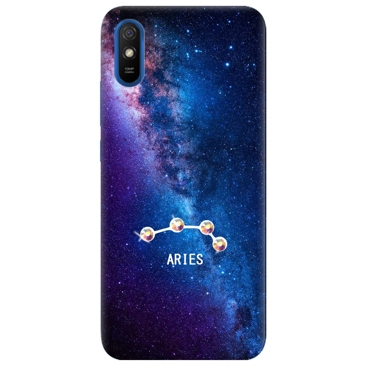 Чехол для Xiaomi Redmi 9A Aries (Овен) со стразами - фото 1