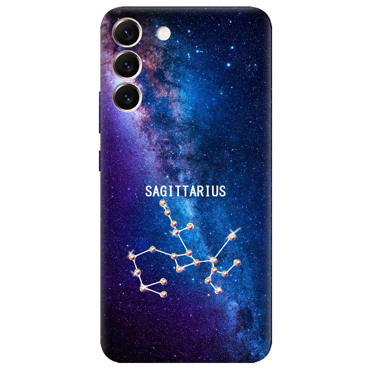 Чехол для Samsung Galaxy S22 Plus Sagittarius (Стрелец) со стразами - фото 1