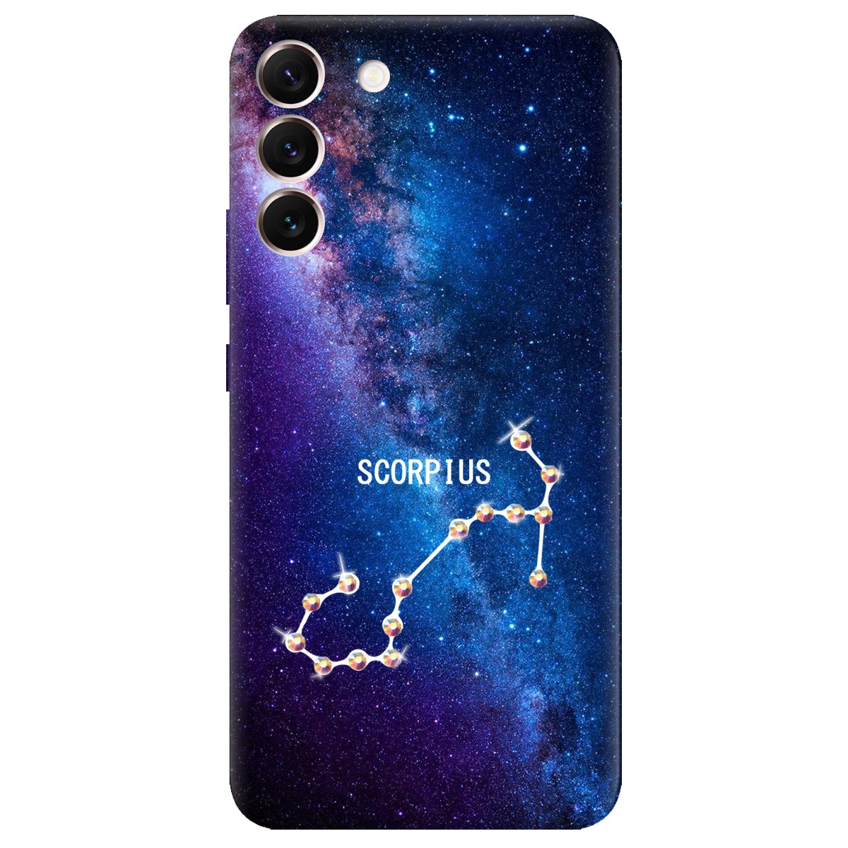 Чехол для Samsung Galaxy S22 Plus Scorpius (Скорпион) со стразами - фото 1