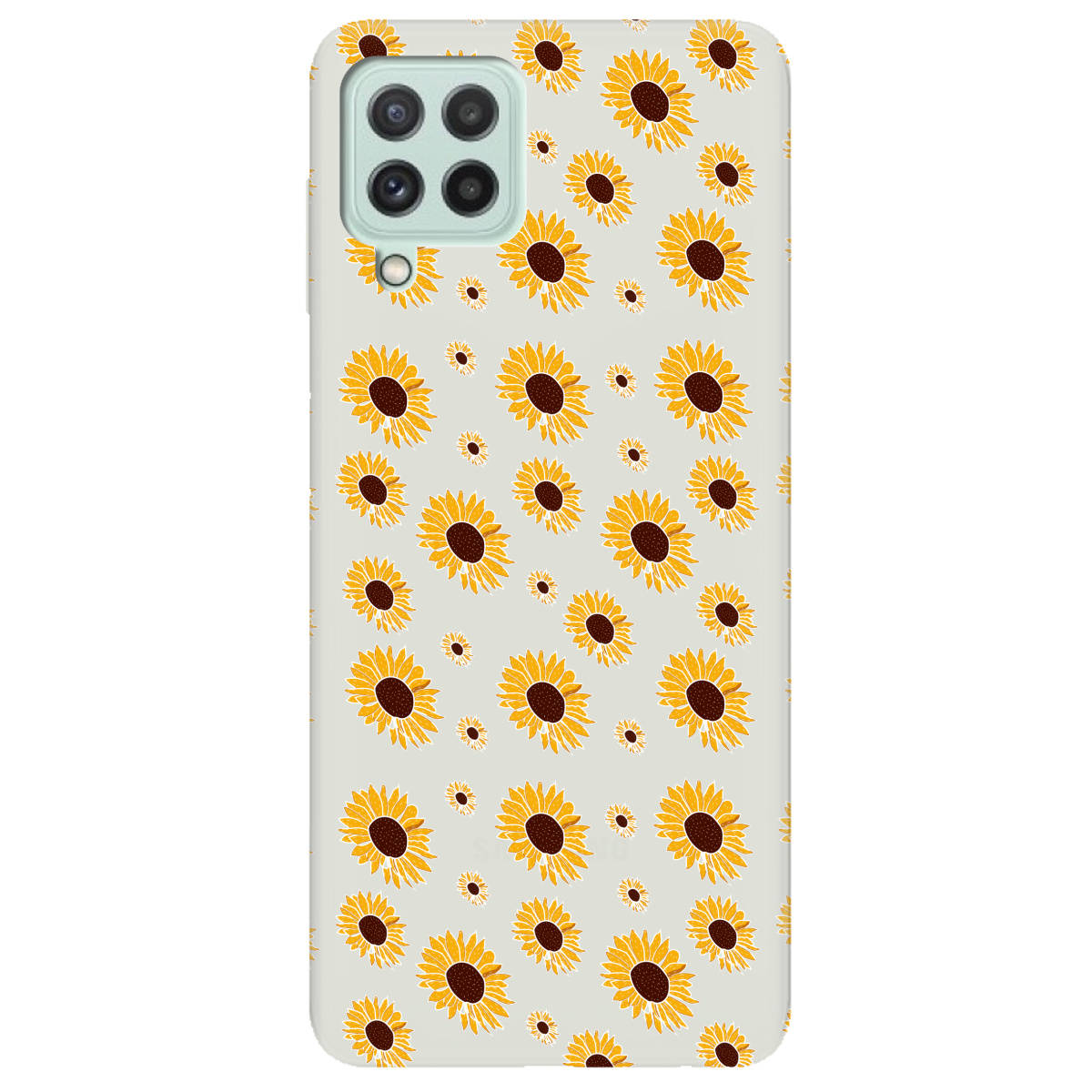 Чохол для Samsung Galaxy M22 напівпрозорий матовий soft touch Sunflower - фото 1